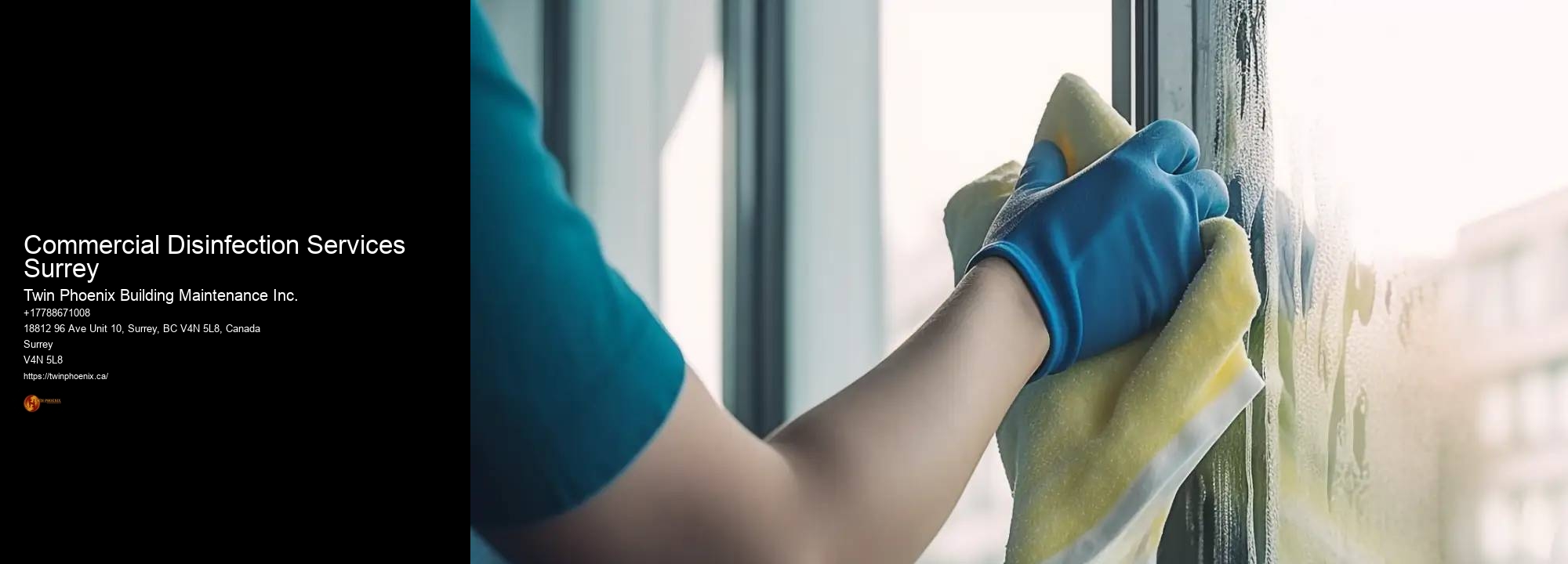 Commercial Disinfection Services Surrey