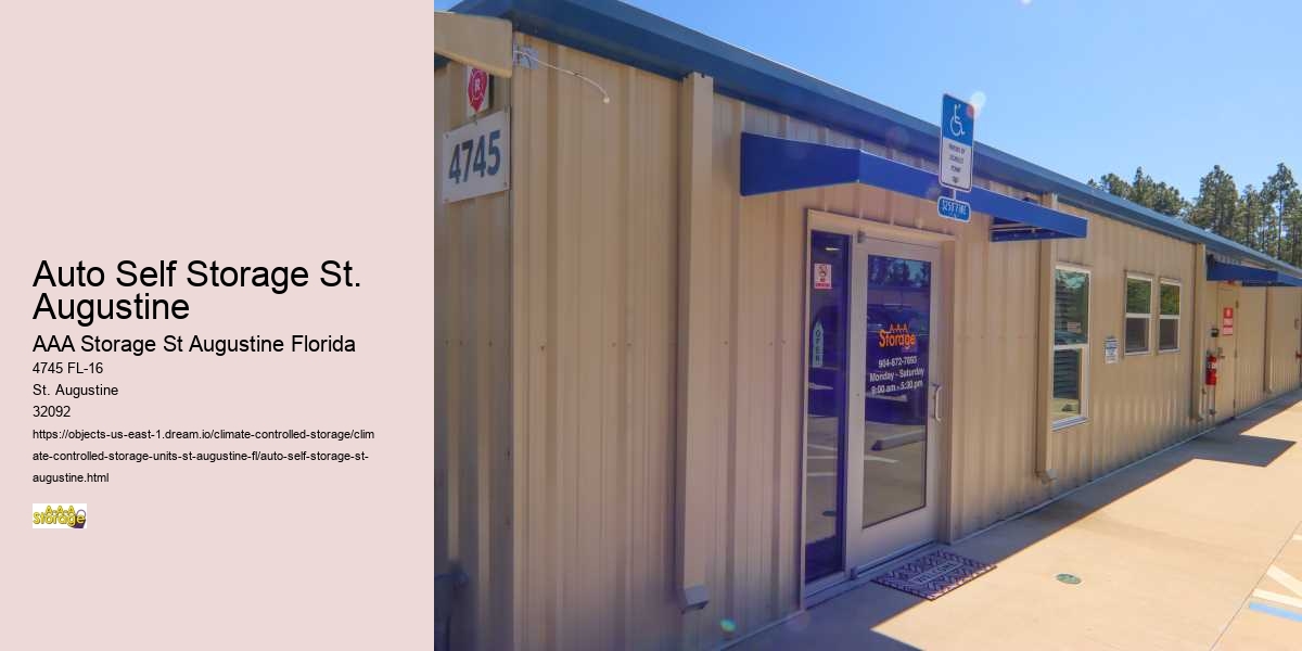Security Features to Look for in St. Augustine Self-Storage Facilities