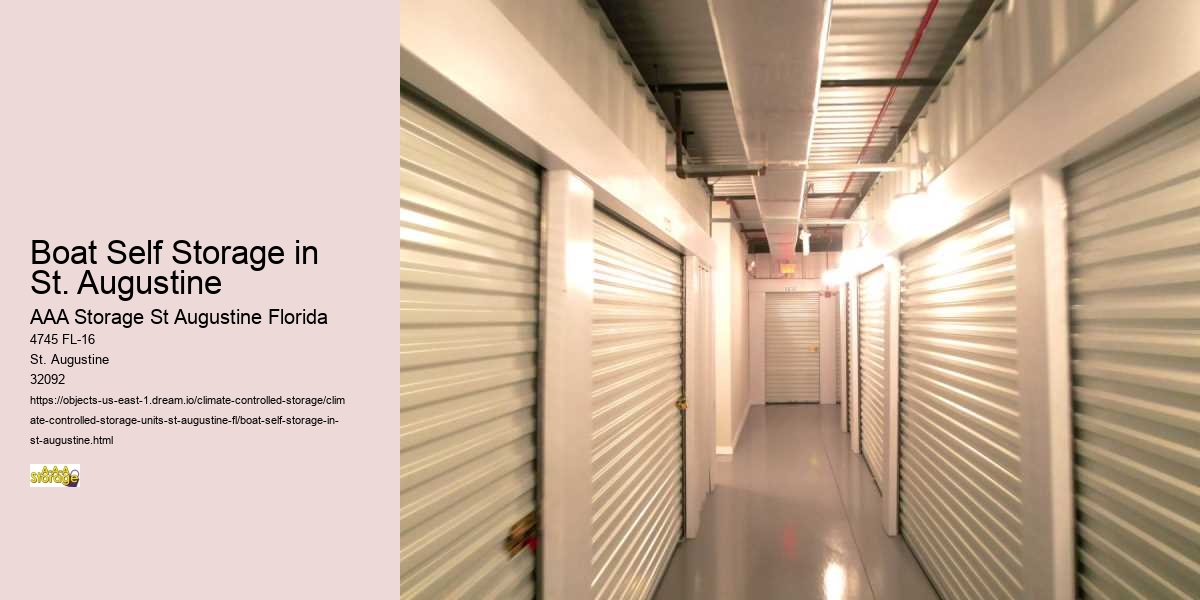 Self-Storage for Seasonal Hobbyists in St. Augustine, FL