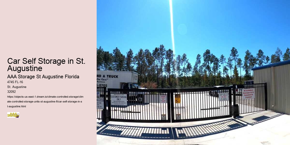 Self-Storage for Travelers: Keeping Your Belongings Safe in St. Augustine