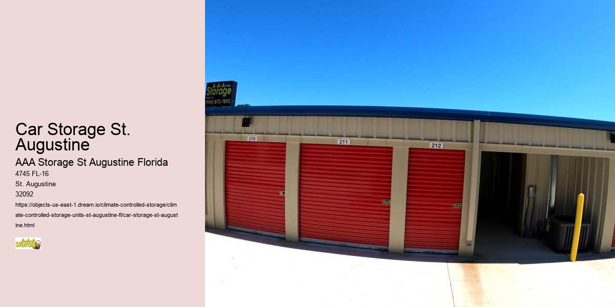 Managing Clutter: Self-Storage Solutions in St. Augustine