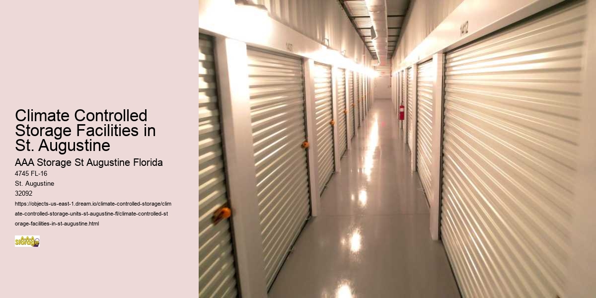 Climate Controlled Storage Facilities in St. Augustine