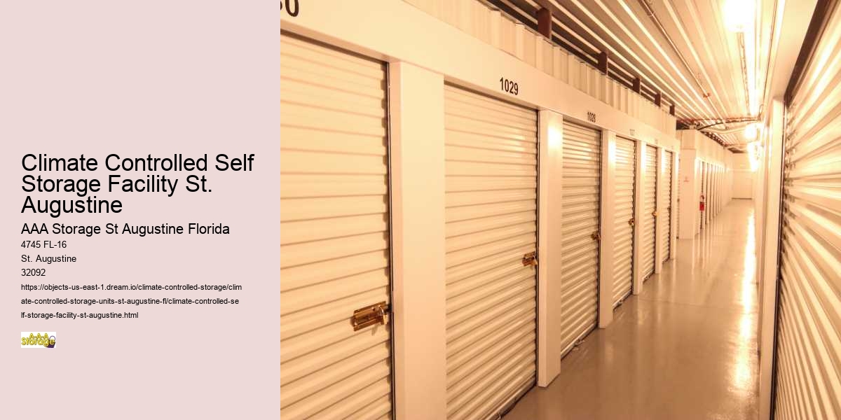 Climate Controlled Self Storage Facility St. Augustine