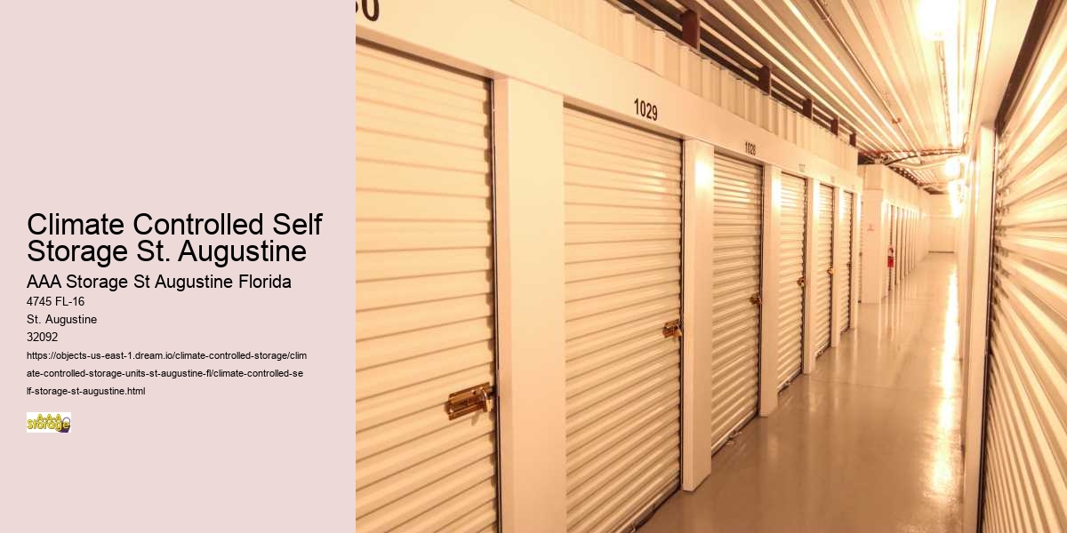 Climate Controlled Self Storage St. Augustine