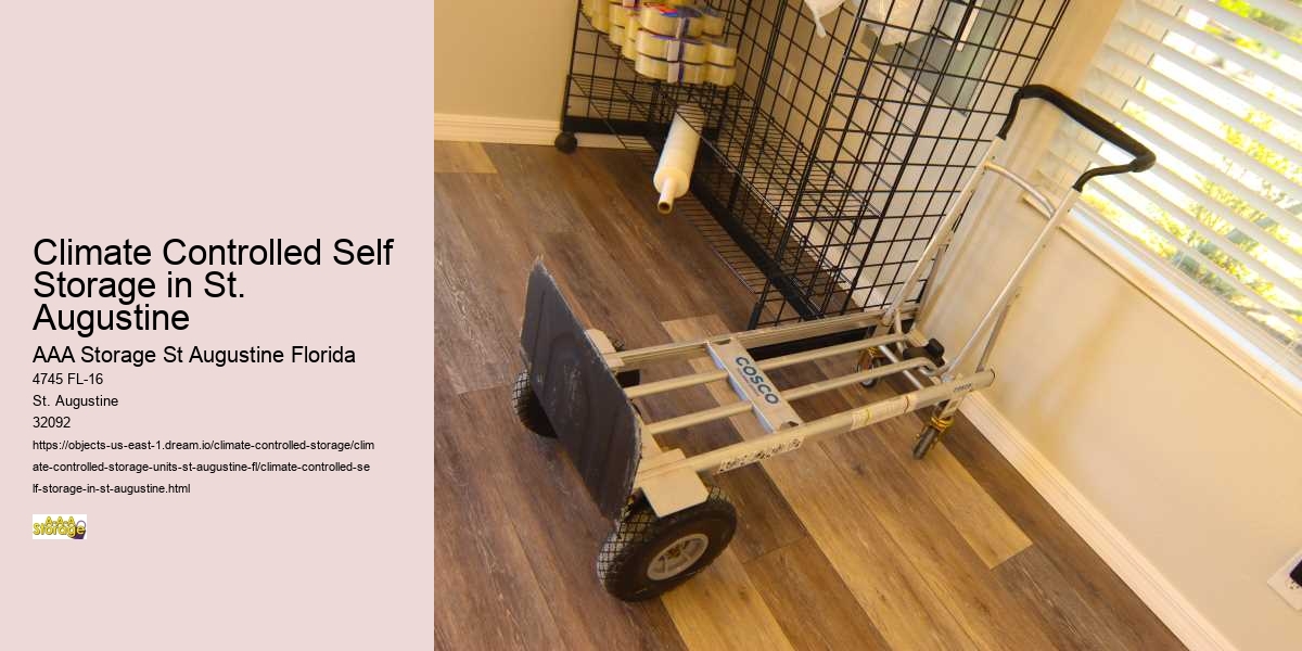 Climate Controlled Self Storage in St. Augustine