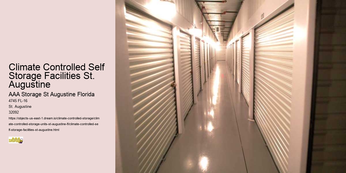 Climate Controlled Self Storage Facilities St. Augustine