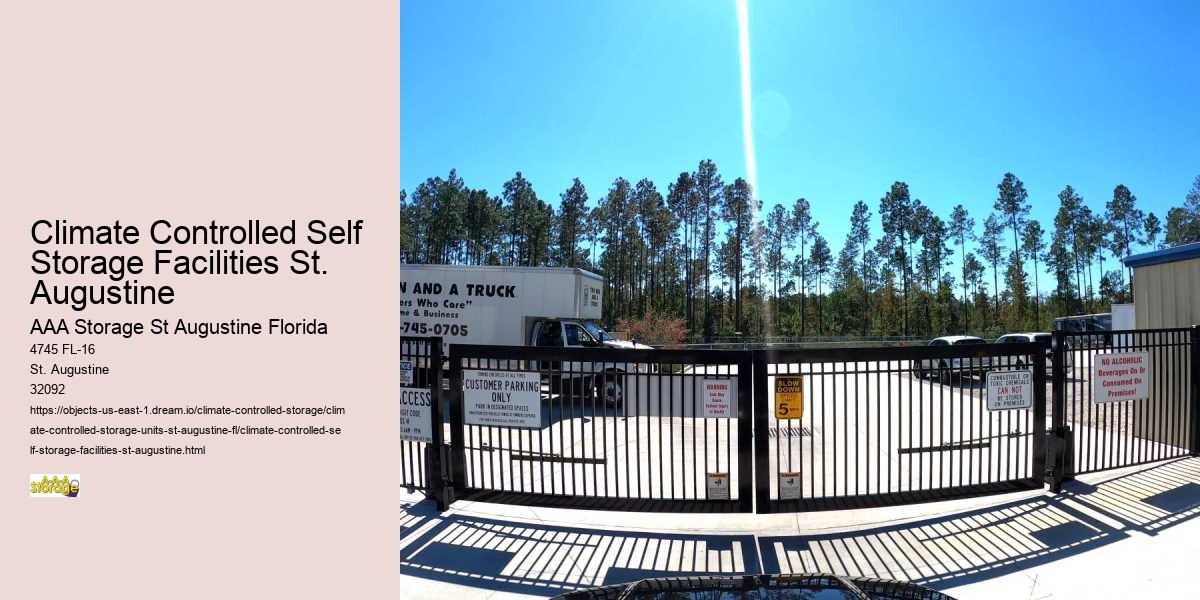 St. Augustine Self-Storage Solutions: Your Space, Your Way