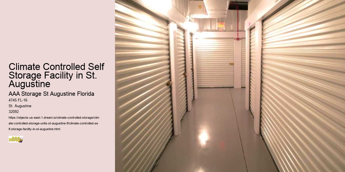 St. Augustine Self-Storage: A Safe Haven for Your Belongings