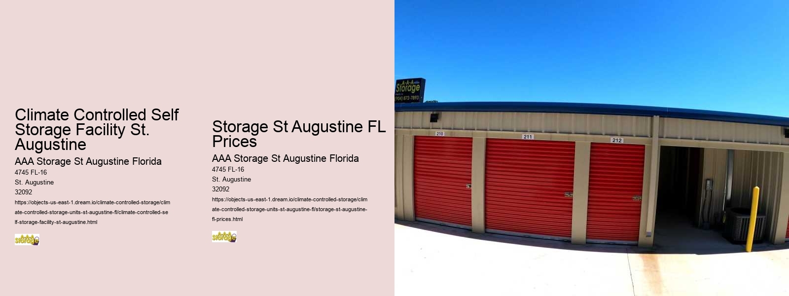 Managing Clutter: Self-Storage Solutions in St. Augustine