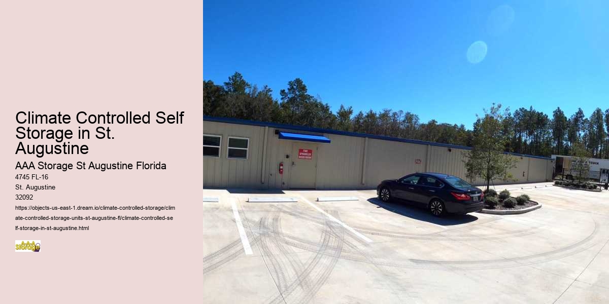 The Ease of Accessible Self-Storage in St. Augustine
