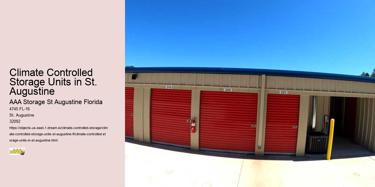 Temporary Self-Storage for Home Sellers in St. Augustine