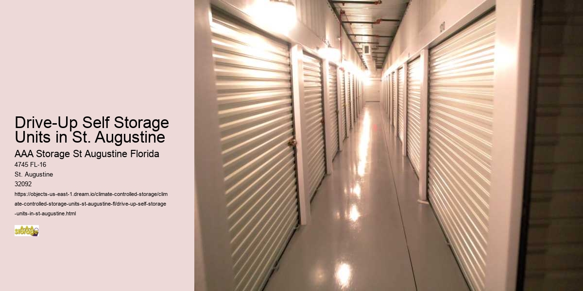 Drive-Up Self Storage Units in St. Augustine