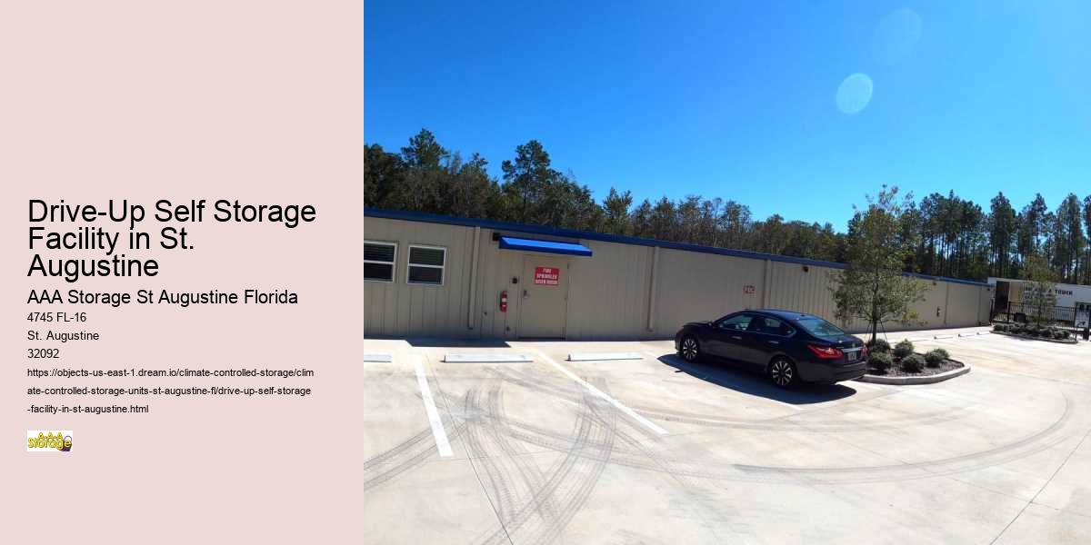 Drive-Up Self Storage Facility in St. Augustine