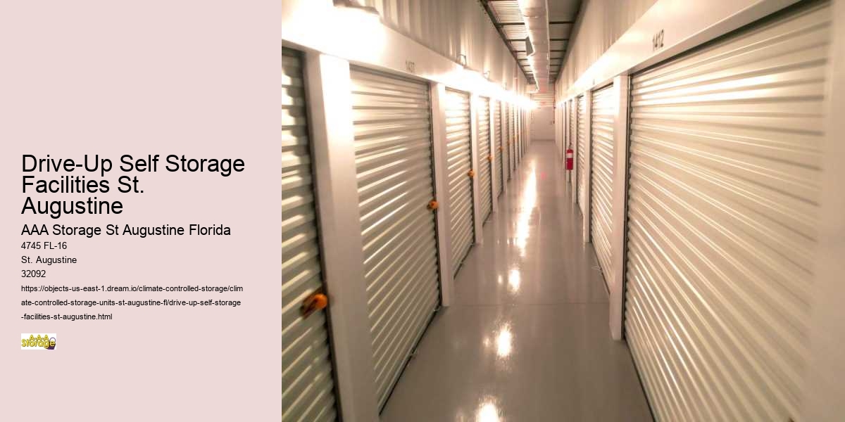 Drive-Up Self Storage Facilities St. Augustine