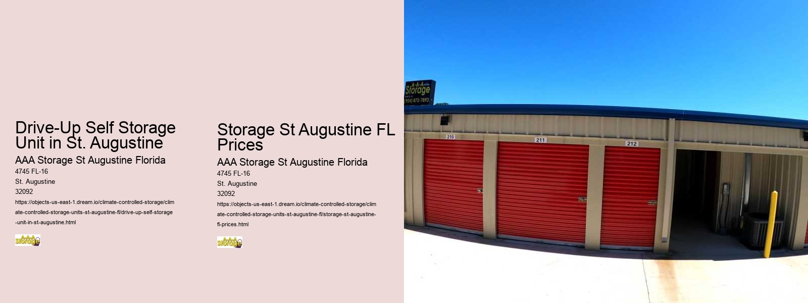 Why St. Augustine Residents Choose Self-Storage Solutions