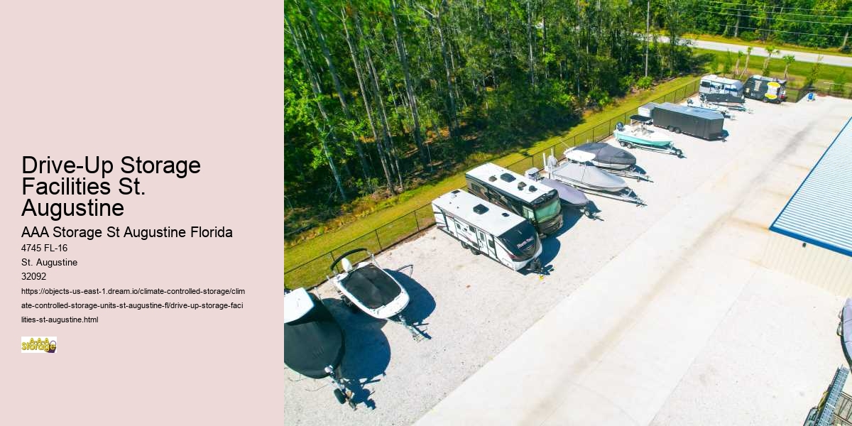 Drive-Up Storage Facilities St. Augustine