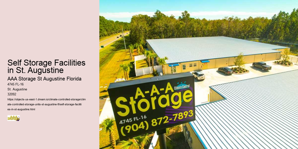 Self Storage Facilities in St. Augustine
