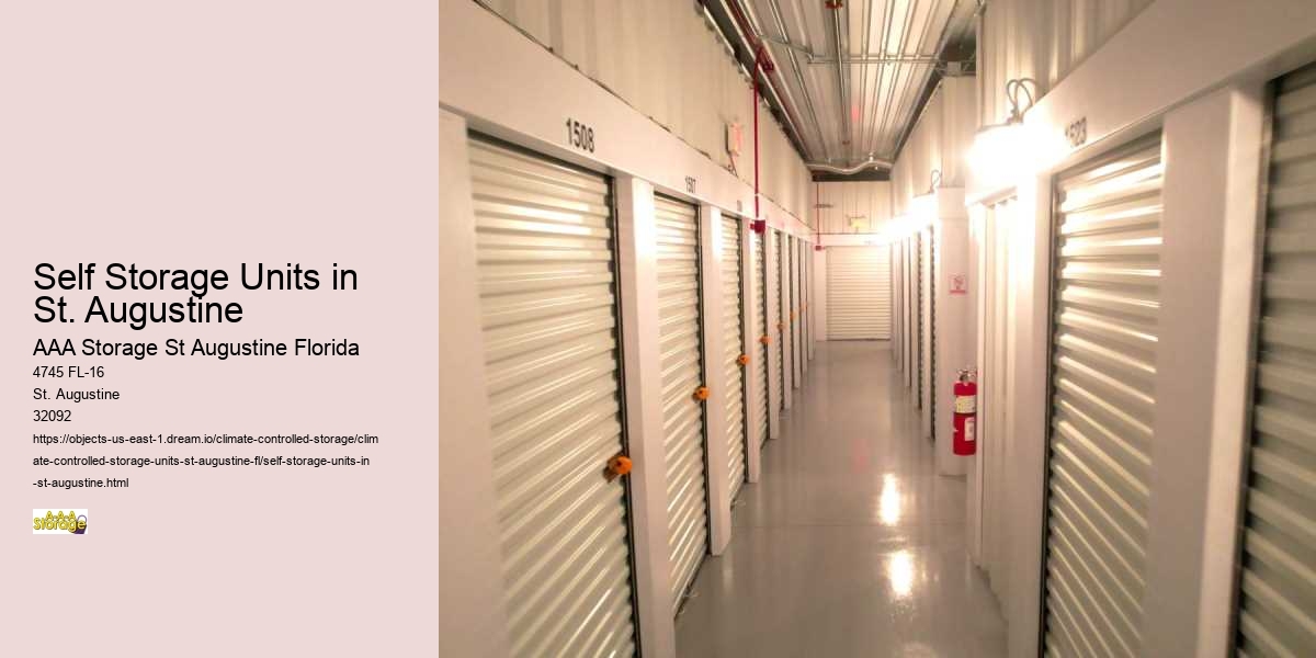 St. Augustine Self-Storage Facilities: Features to Consider