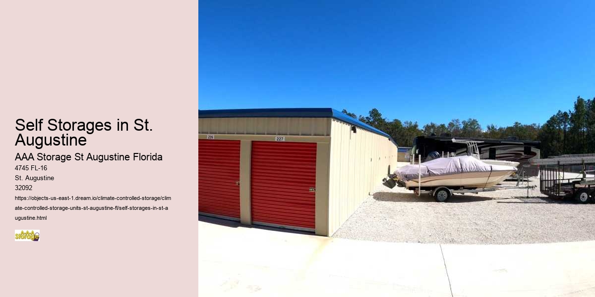 Self-Storage Tips for St. Augustine Gardeners