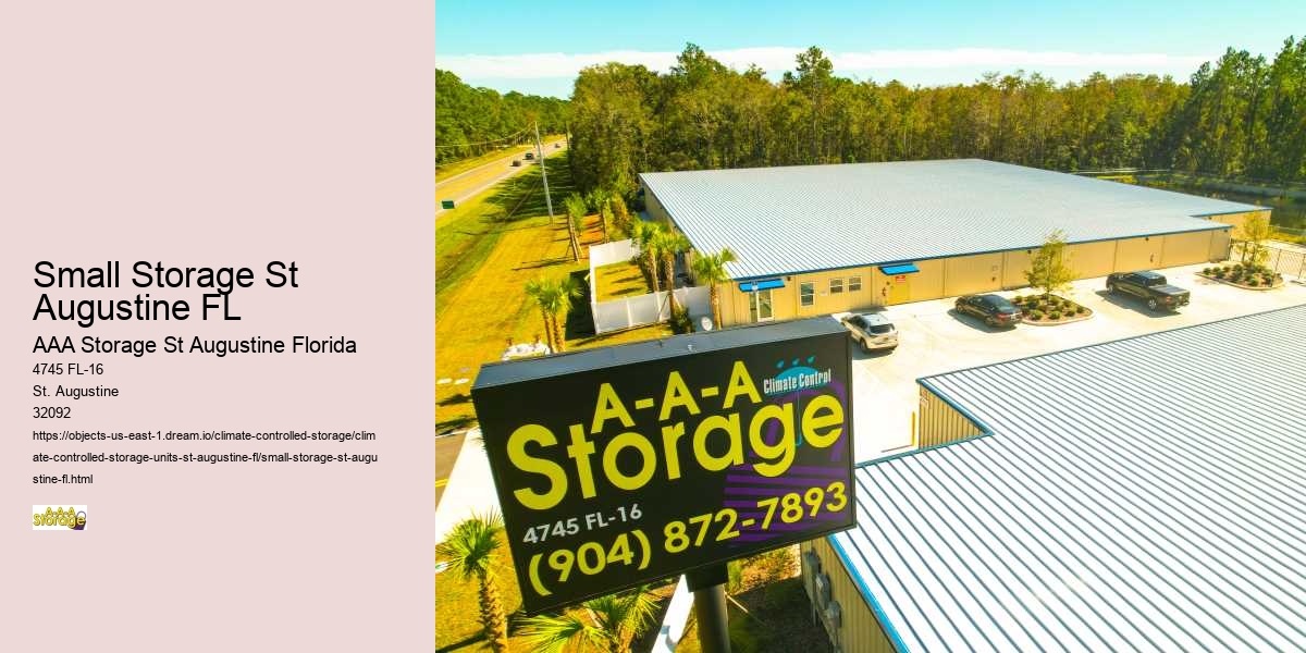 Small Storage St Augustine FL