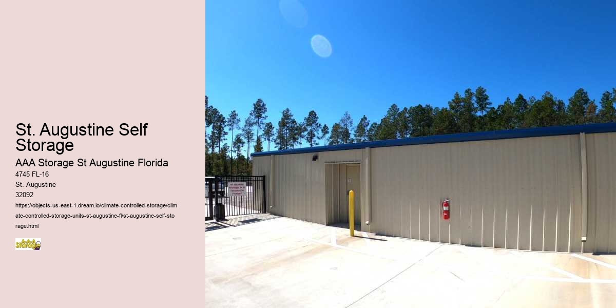 Business Inventory Management with Self-Storage in St. Augustine