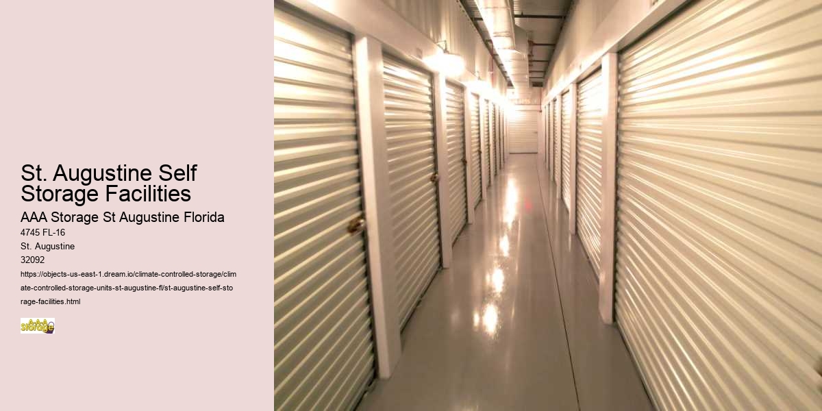 Self-Storage for Small Businesses in St. Augustine: Inventory and More