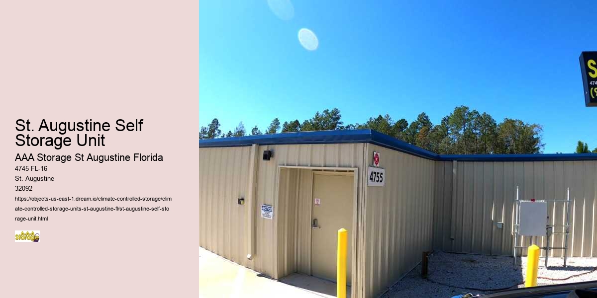Self-Storage Tips for St. Augustine Gardeners