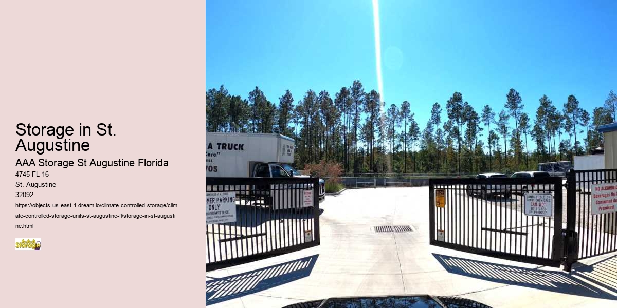 Exploring Climate-Controlled Self-Storage in St. Augustine
