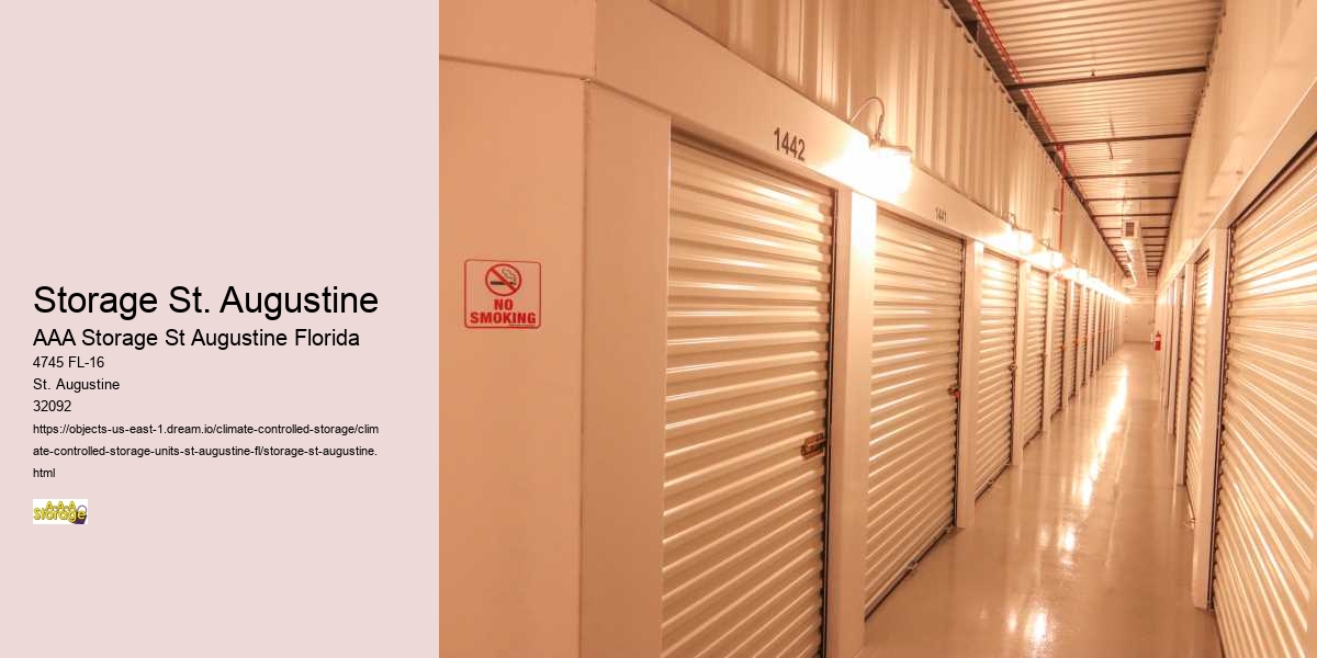 The Convenience of Climate-Controlled Self-Storage in St. Augustine