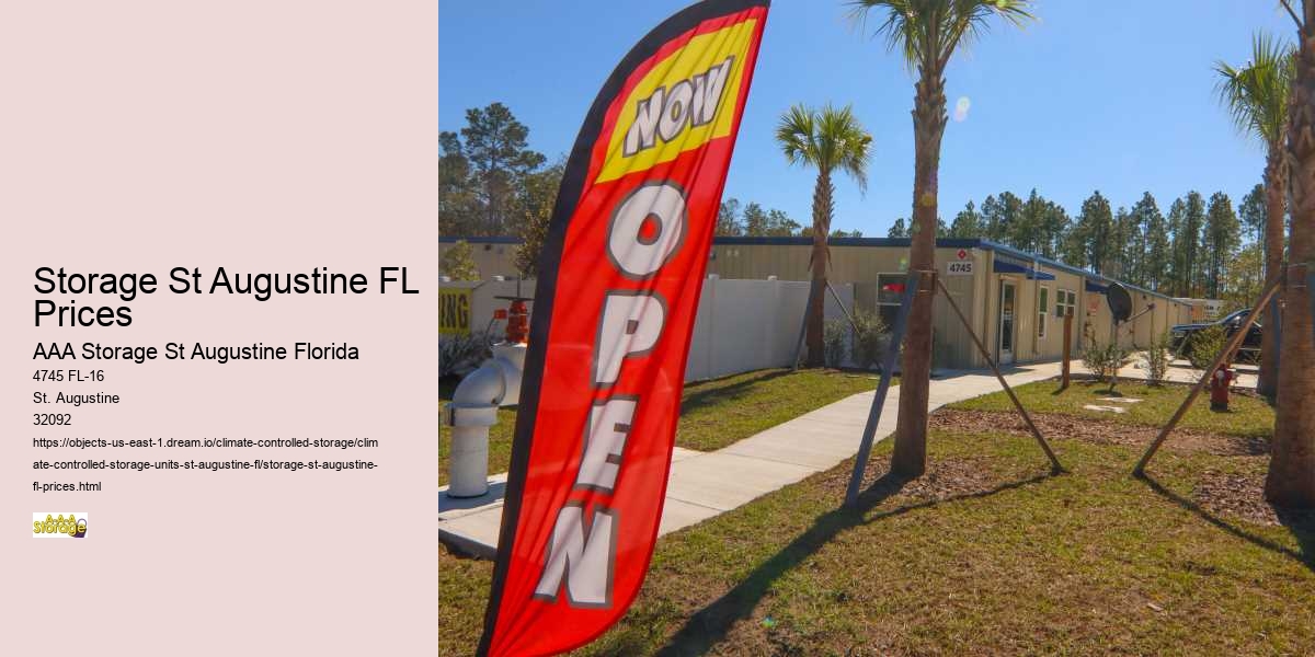 Security Features to Look for in St. Augustine Self-Storage Facilities