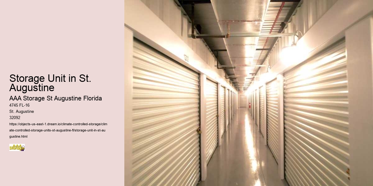 Self-Storage Insurance: Protecting Your Valuables in St. Augustine