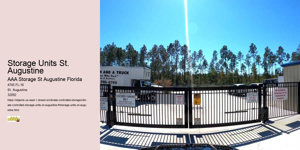 Self-Storage for Outdoor Enthusiasts in St. Augustine