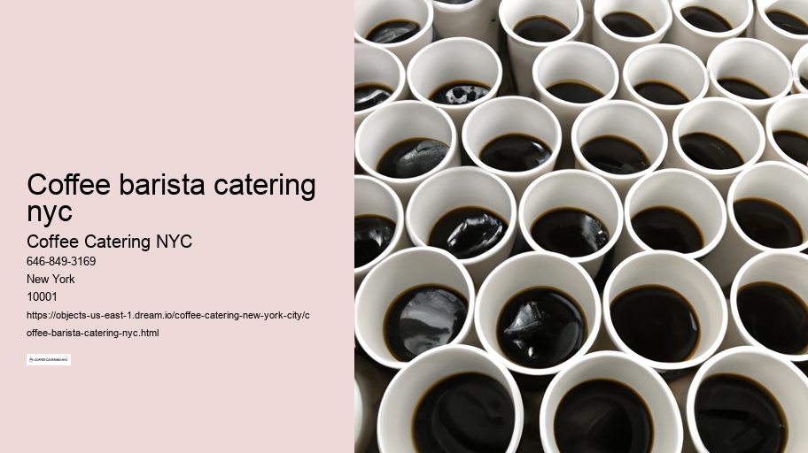 coffee barista catering nyc