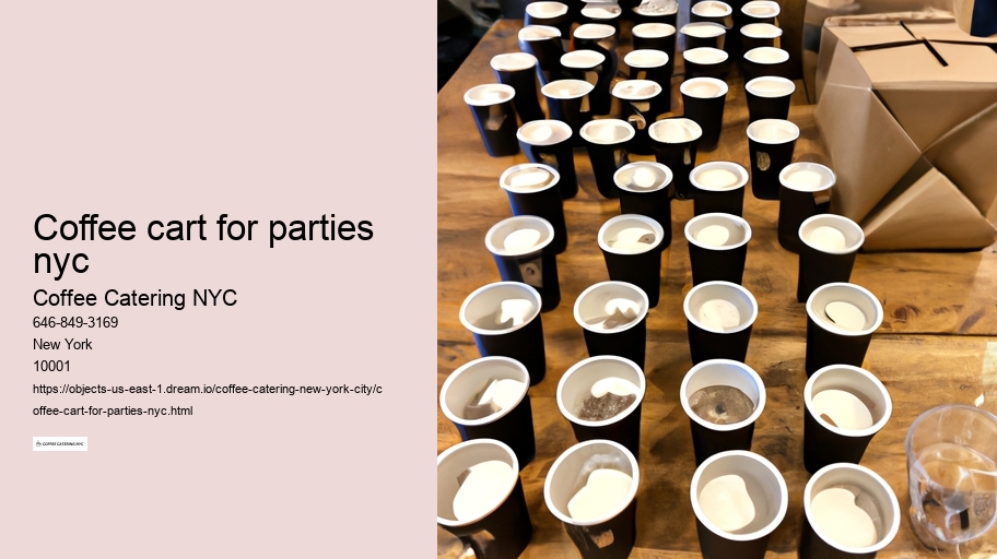 coffee cart for parties nyc