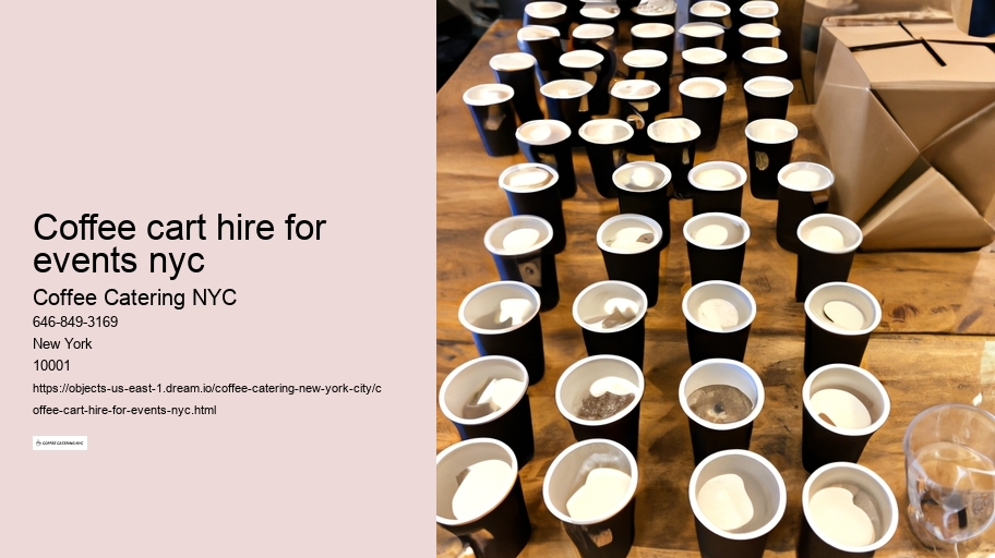 coffee cart hire for events nyc