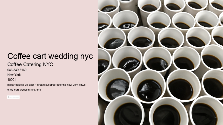 coffee cart wedding nyc