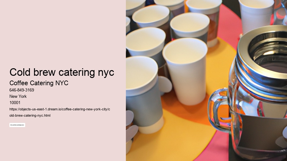 How to Get Uniquely Crafted Coffee Catering for Your NYC Event 