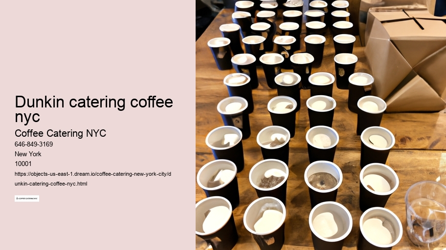 dunkin catering coffee nyc