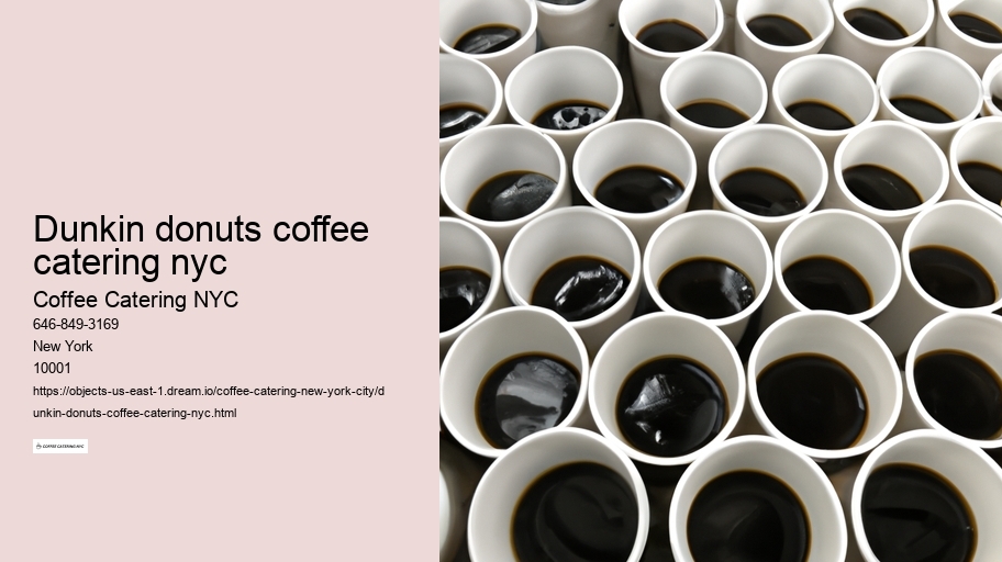 dunkin donuts coffee catering nyc