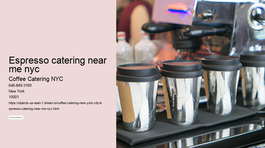 espresso catering near me nyc