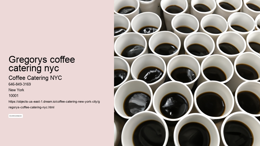 gregorys coffee catering nyc