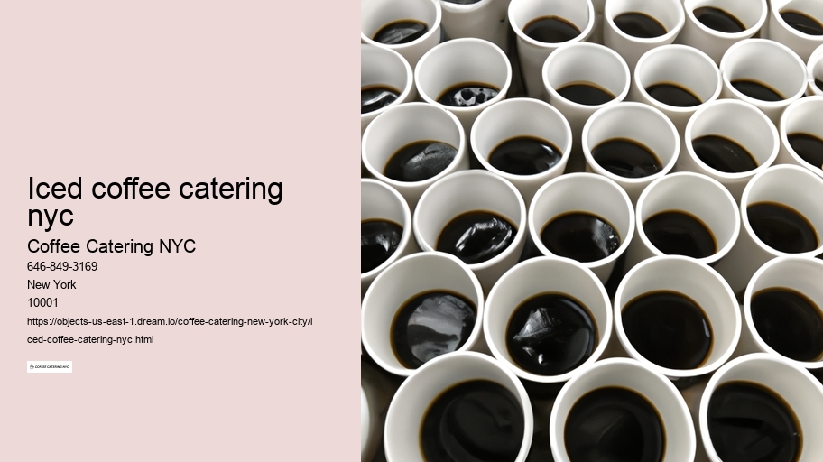 iced coffee catering nyc