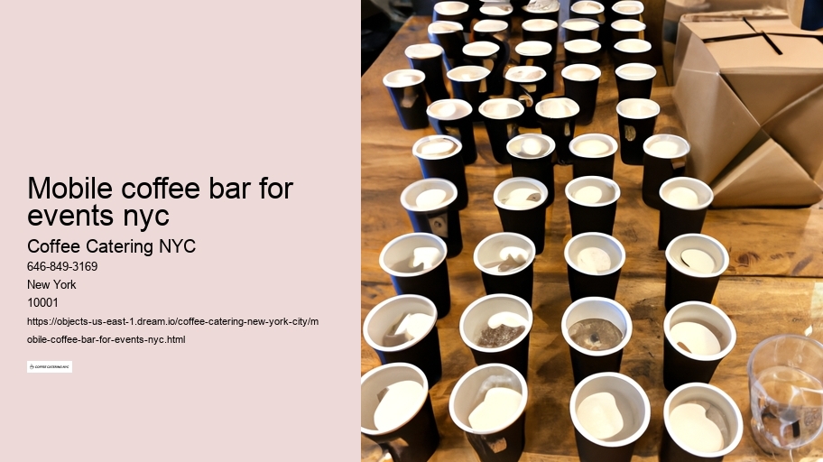 mobile coffee bar for events nyc