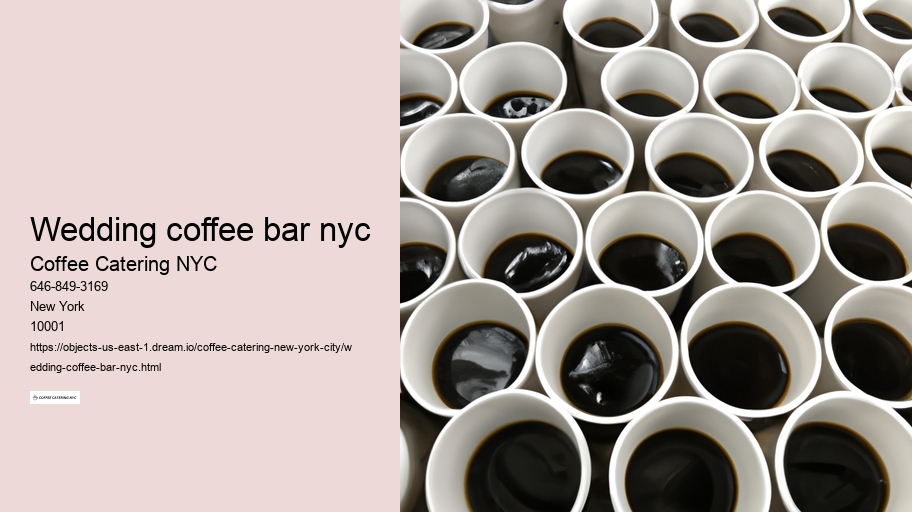 wedding coffee bar nyc