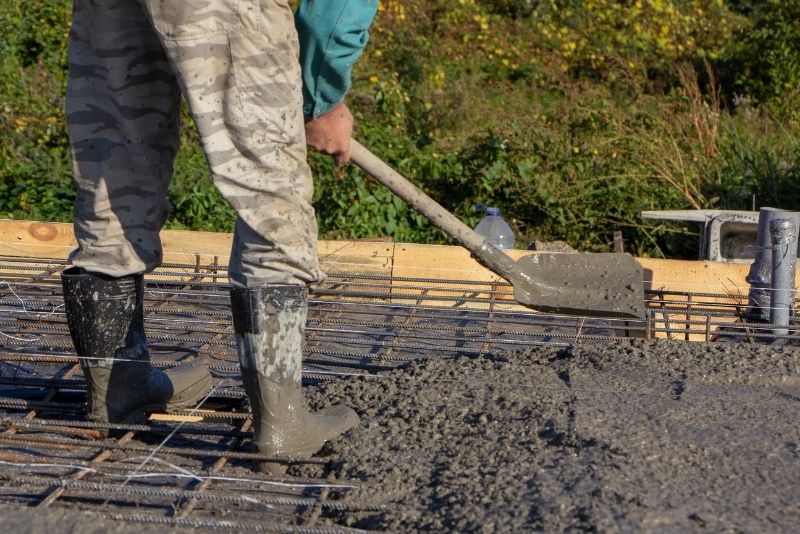 solid concrete floor