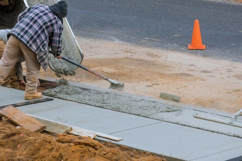 working out concrete footings