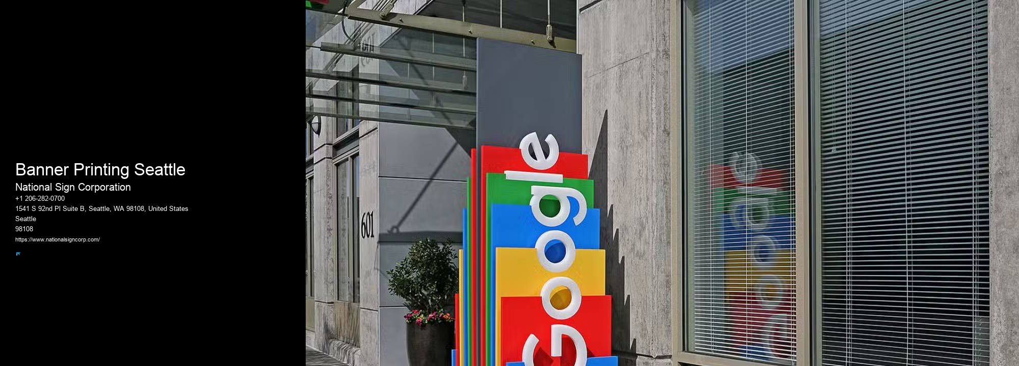 Banner Printing Seattle Business Signage