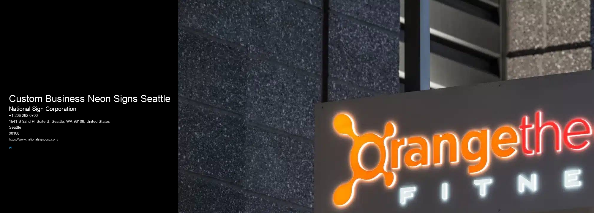 Neon Sign Shop Custom Business Neon Signs Seattle