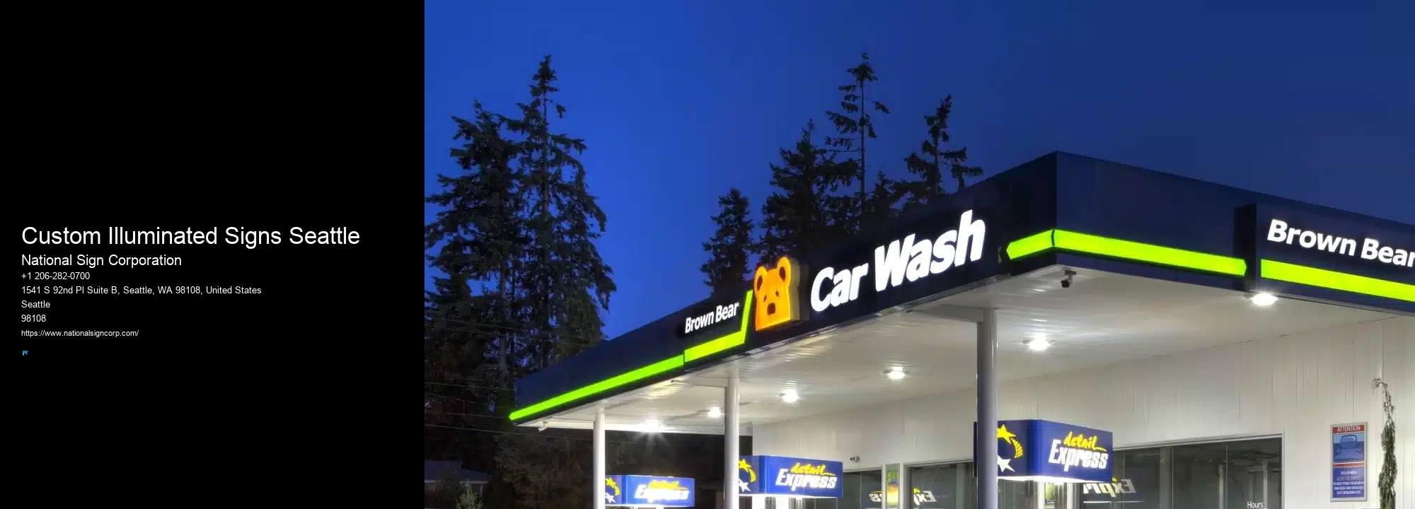 Color-Changing LED Signs Custom Illuminated Signs Seattle