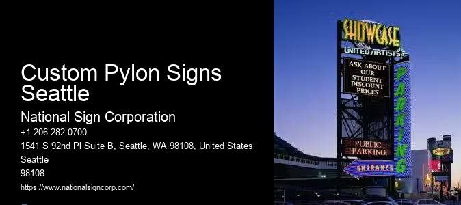 RGB Channel Letter Signs Custom Pylon Signs Seattle
